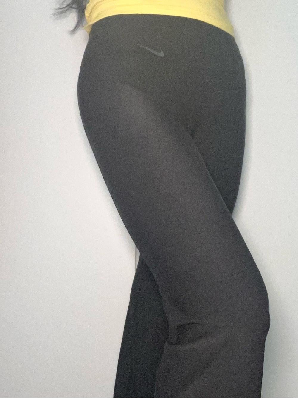 Vintage Y2K Nike Dri-FIT Black Wide Leg Leggings XS